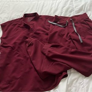 FIGS Burgundy Rafaela Top - XXS
High Waisted Zamora - XXSP